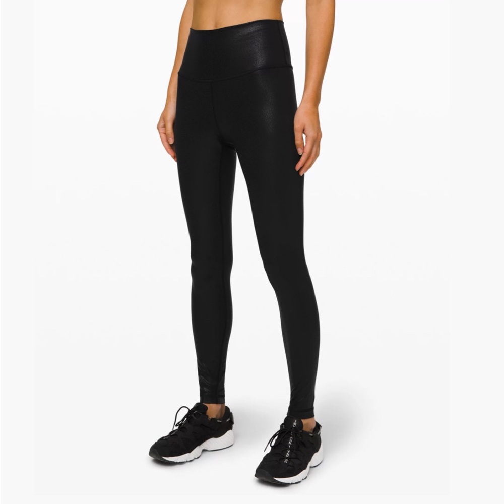 lululemon | Wunder Under High-Rise Tight *Foil 28” | Liminosity Foil Print Black
